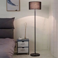 Lampadaire LED Postmoderne Minimaliste de Luxe en Fer avec Abat-jour Rose à Hauteur Réglable pour Décoration de Projets Hôteliers et Commerciaux dans le Salon et la Chambre