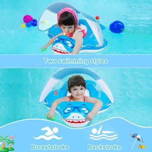 <span class=keywords><strong>Flotador</strong></span> de piscina para bebé con forma de tiburón, con toldo, <span class=keywords><strong>flotador</strong></span> infantil, juguete divertido, asiento de malla de seguridad, anti-vuelco, para niños pequeños, verano, venta al por mayor - Product Image 4