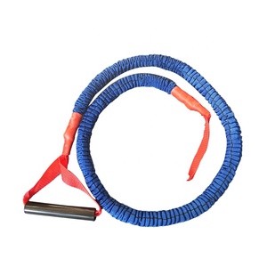 Bande de tube élastique en tissu avec poignée en ABS, manches en nylon recouvertes de cordons, bande de résistance à l'exercice avec poignée - Product Image 4