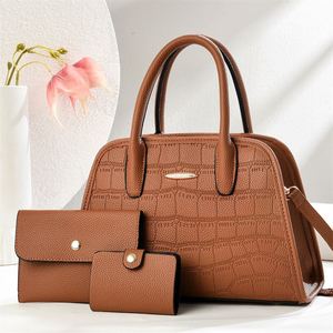 3Pcs Girls Handbag Purse Set Luxury PU Leather Hand Bags - Product Image 3