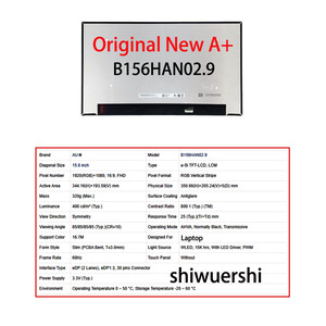 Shiwuershi 1920x1080 原装全新 A+ 15.6 英寸超薄笔记本电脑液晶屏 B156HAN02.5 1.1 <span class=keywords><strong>2</strong></span>.1 <span class=keywords><strong>2</strong></span>.5 FOB <span class=keywords><strong>2.3</strong></span> <span class=keywords><strong>2</strong></span>.9 <span class=keywords><strong>2</strong></span>.4 - Product Image 5