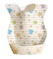 Ensemble de bavoirs pour bébé en gros, en silicone lavable, antibactérien, fermeture à bouton, bavoirs d'alimentation pour tout-petits, nouveau-nés, cadeau écologique