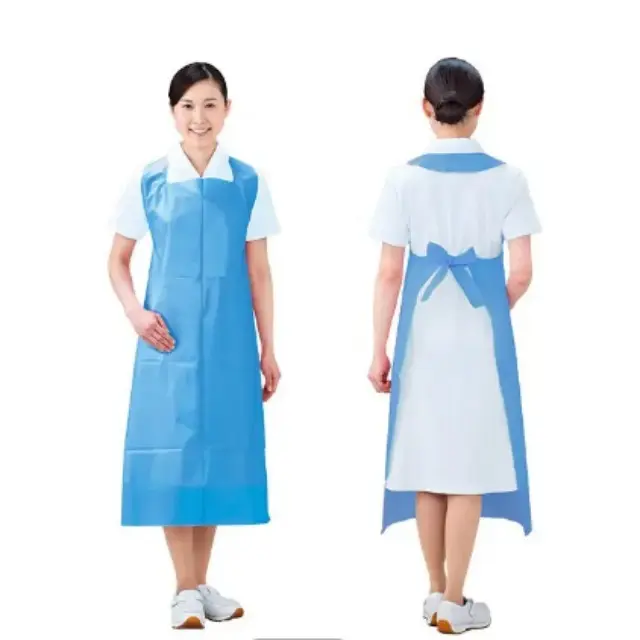 Transparent PE Apron Disposable HDPE Apron With Embossed Surface
