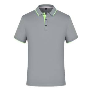 Pria kualitas tinggi untuk kemeja <span class=keywords><strong>Polo</strong></span> kustom Logo pola Solid kain rajutan untuk latihan atau pakaian sehari-hari - Product Image 2