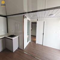 Maison mobile de conteneur en verre de conception chinoise de structure en acier préfabriquée esthétiquement plaisante durable pour la villa d'appartement
