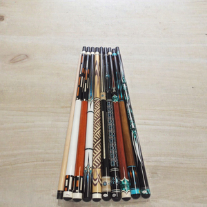 Queue de billard carom 142 cm, pointe 12 mm, joint radial, motif décalcomanie, en bois d'érable, pour billard 3 coussins - Product Image 3