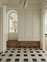 Armoires de cuisine en chêne blanc sur mesure, système d'armoires modulaires, charnières à fermeture douce pour la rénovation de maisons australiennes