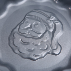 Santa Claus Cake Mold 3-Piece Set Carbon Steel Non Stick Baking <b>Tool</b> For Holiday Cakes - Product Image 3