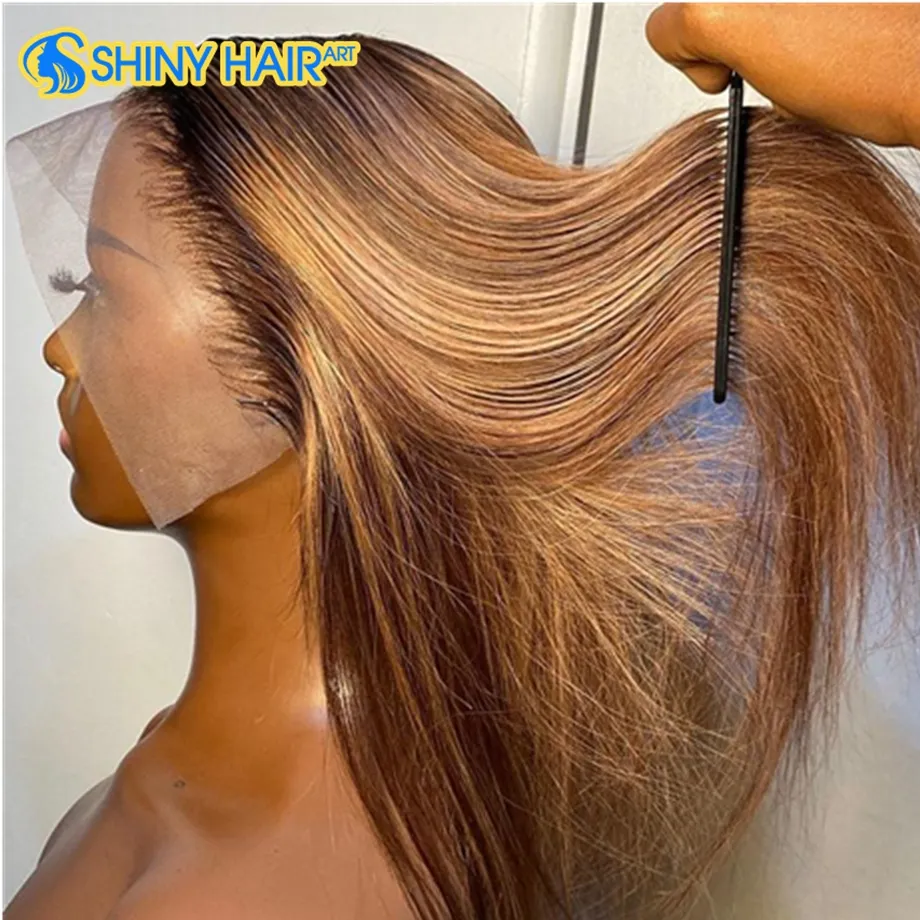 250% Density Highlight Wig Straight Full Lace Human Hair Wig,Full Lace Wig Brazilian Human Hair,100% Cheap 30 Inch Full Lace Wig