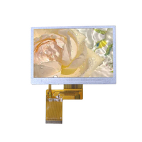 Layar Sentuh IPS TFT LCD WVGA 4.3 Inci 800x480 Antarmuka RGB ST7262 750 Nits Kecerahan Tinggi untuk Printer 3D & Rumah Pintar