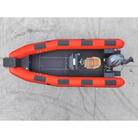 Bateau pneumatique à coque en aluminium robuste de 6,1 m (20 pieds) avec console centrale pour la plongée en haute mer et la patrouille