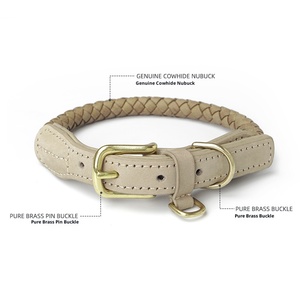 <span class=keywords><strong>Collar</strong></span> y correa de cuero ajustable para perro, <span class=keywords><strong>collar</strong></span> de perro de PU con hebilla de Metal, Correa suave y duradera para mascotas para perros pequeños, medianos y grandes - Product Image 2