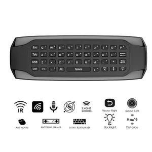 G7 English Backlit 2.4G Wireless Air Mouse Gyro Control Sensing Universal Mini Keyboard Remote Controller For PC Android TV Box