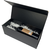 Vente flash - Boîte noire personnalisée avec couvercles - Boîte noire mate - Boîte cadeau pliable - Boîte magnétique