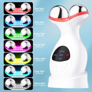 Dispositivo Facial EMS en Oferta, Rodillo Facial 3D, Masajeador para el Cuidado de la Piel, Masajeador Facial y de Cuello - Product Image 4