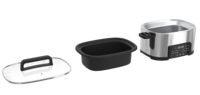 Cuisinière électrique multifonctionnelle 6L avec panier de cuisson antiadhésif, marmite électrique pour usage domestique et hôtelier