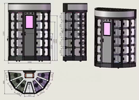 Distributeur automatique de fleurs Haloo Hybrid : Solution de vente au détail pour bouquets, distributeur automatique réfrigéré pour fleurs