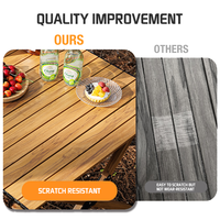 Table à manger pliable extérieure Portable de haute qualité établi de Camping moderne pour les événements utilisation de la cuisine Table de pique-nique en bois