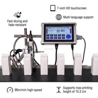Nouvelle imprimante jet d'encre TIJ pour le codage de la date d'expiration sur les bouchons de bouteilles en plastique PET/verre, haute vitesse 80 m/min, résolution 600 dpi, boissons/aliments