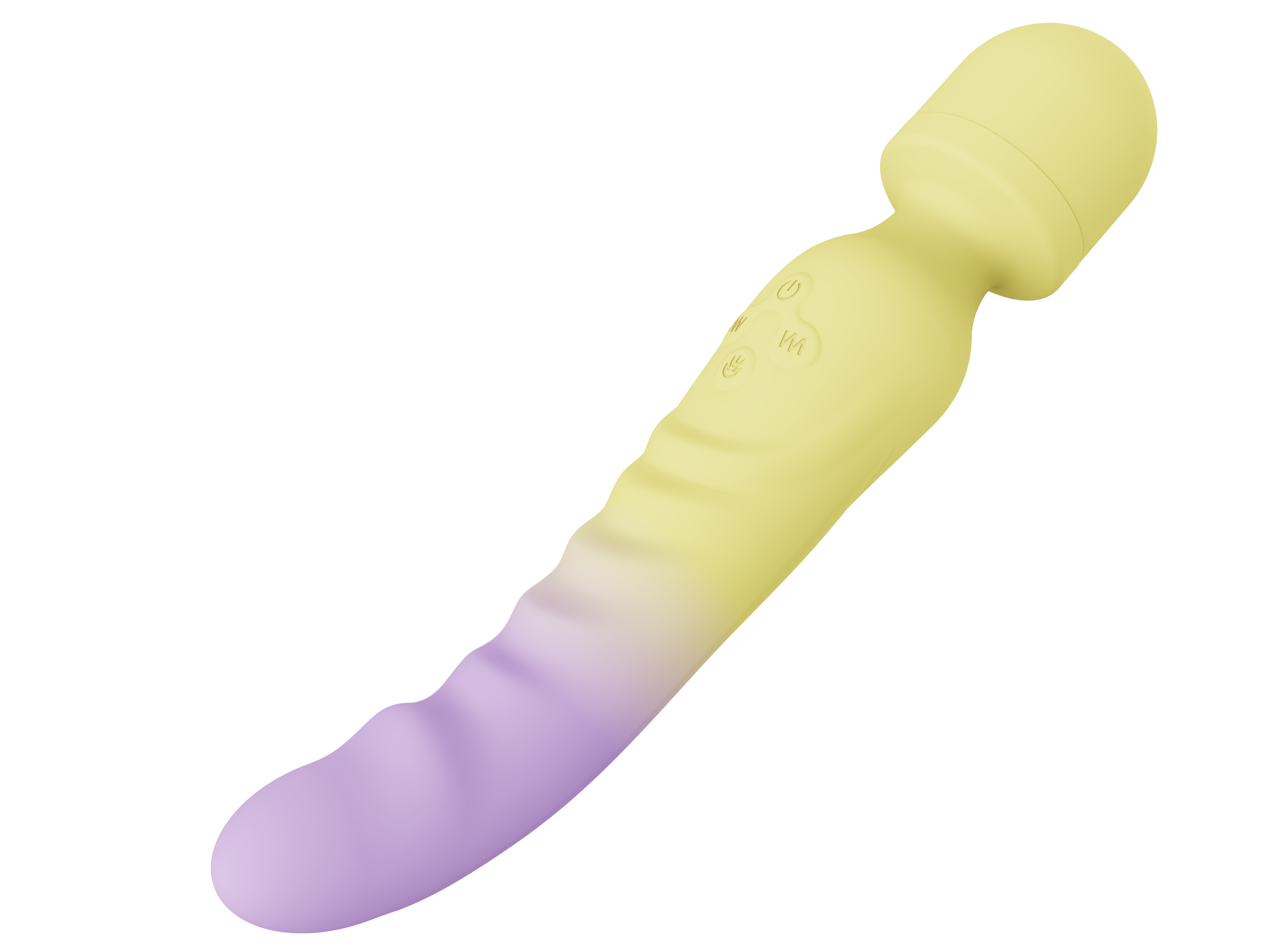 OEM Whisper Quiet Silicone USB Charging Vibrator Wand Toy For Woman Vibration Double Stimulation Wand Vibrator