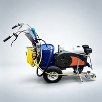 Machine de marquage routier à peinture froide avec moteur 4,3 CV pour le traçage de lignes dans les garages intérieurs