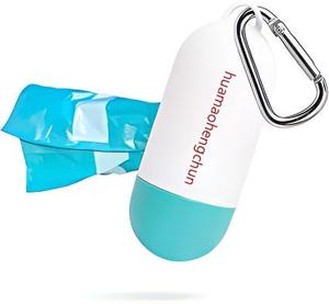 Porta Bolsas para Excremento de Perro Huamaohengchun con Clip de Mosquetón |   Dispensador de Bolsas para Desechos de Mascotas, Resistente y a Prueba de Fugas |   Incluye - Product Image 1