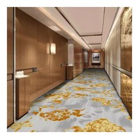 Tapis Axminster de luxe à fleurs orientales personnalisé, usage commercial, en nylon tufté, résistant aux taches, poils moyens, pour hôtel 5 étoiles, banquet