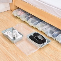 Armoire à chaussures robuste en plastique transparent grandes boîtes à chaussures pour dames hommes idéales