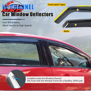 Viseras Laterales para Ventanas de Ford Focus 12-18 Sedán y Hatchback, Deflectores de PC Integrados en el Canal, Protección para Ventanas Laterales de Puertas de Automóviles - Product Image 2