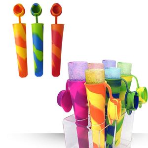 Molde de silicona ecológico para helados y paletas de hielo, fácil de desmoldar, reutilizable, para hacer paletas de hielo coloridas. - Product Image 2