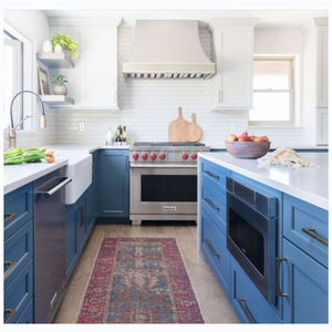 CBMmart armadietto da cucina di lusso italiano in legno massello in marmo da tavolo con isola in legno grigio e crema di lacca armadi da cucina - Product Image 5