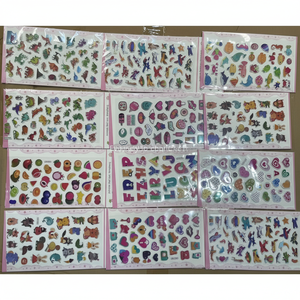 Adesivi di Carta 3D Lucidi e Gonfiati con Cartoni Animati, Impermeabili, Fustellati, Design Divertenti, Confezione Assortita per Lavoretti per Bambini e Decorazioni Festive - Product Image 2