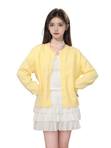 2025 nuevo cárdigan de punto de manga larga para mujer chaqueta de suéter corto Otoño e Invierno - Product Image 2