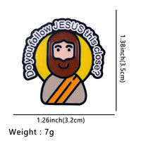 Broches en émail sur le thème de la foi chrétienne, broches à versets bibliques et croix de Jésus, badges religieux inspirants pour la décoration de sacs à dos et de vestes