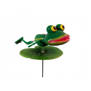 Ornement de jardin personnalisé en plastique recyclé écologique, style tropical, grenouille princesse, imperméable et résistant aux UV, pour embellir votre jardin - Product Image 4