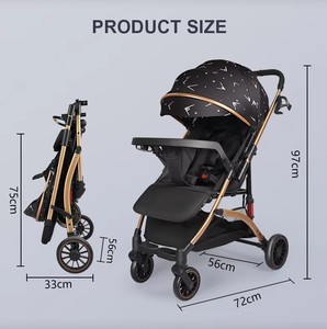 Lightweight Travel Stroller for <strong>Baby</strong> &amp; Toddlers Easy Fold &amp; Compact Stroller Storage Basket One-Hand Fold <strong>Baby</strong> Stroller (Grey) - Product Image 3