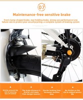 Vélo tout-terrain pliable ultra-léger de 20 pouces à 6 vitesses, moto de ville, sport, montagne, gravière, graisse, quad