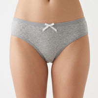Culottes Bikini en Coton OEM/ODM Taille Moyenne Sans Couture Lingerie Culottes Tricotées de Haute Qualité Teintes Unies pour Femmes