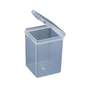 Caja de embalaje, contenedor de almacenamiento Bud/hisopo Cuadrado Plástico Conveniente Algodón Molde de inyección de plástico Caja con bisagras Electrodoméstico