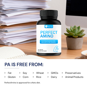 Suplementos Deportivos de Alta Calidad, 5000 mg, <span class=keywords><strong>8</strong></span> Aminoácidos <span class=keywords><strong>Esenciales</strong></span> en Tabletas, con Todos los Aminoácidos de Cadena Ramificada y BCAA - Product Image 5