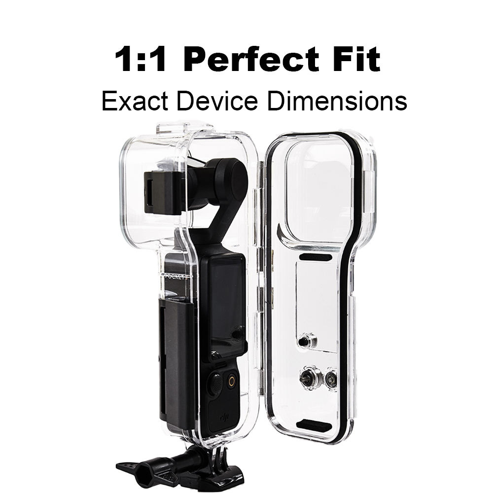 For DJI OSMO Pocket 3 Sport Camera Accessories 45M Underwater Waterproof Case for Diving for Action & Sports Shooting
