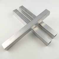 Tube carré en alliage d'aluminium 6082 T6, tube creux 6061, 6061 6063, 3x3 pouces, pulvérisé