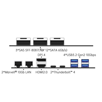 Placa Base Topton para NAS de 14 Bahías, 2x10G LAN, Intel Ultra 9 285H/7 255H, 32G LPDDR5, Máximo 12*SATA, 2*NVMe, 2*USB4, Mini PC para Juegos