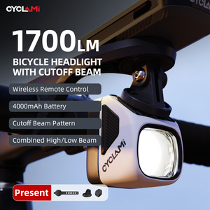 Велосипедный фонарь CYCLAMI 1700 люмен с USB-зарядкой, крепление на руль, для горных и шоссейных велосипедов, питание от аккумулятора – велоаксессуар - Product Image 2