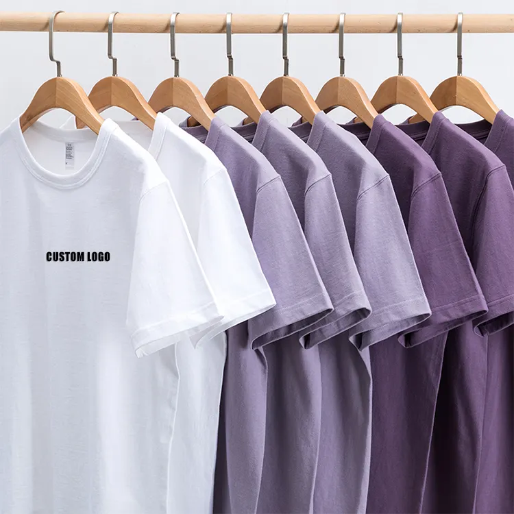 Wholesale 2021 Design Unisex Casual Simple Basic Plain Label Oversize Hip Hop Custom Logo Printing Short Sleeves Tees T Shirts
