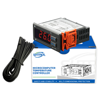 Contrôleur de température noir Offre Spéciale Affichage LED électronique STC-300 Mini thermostat numérique sur condensateur pour chambre froide