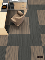 Dalles de moquette ignifugées et amortissantes 50x50, en polypropylène avec support PVC, non toxiques, insonorisantes, pour sols de maison et de bureau