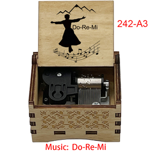 Caja Musical de Madera con Mecanismo de Cuerda, Melodía de la Película 'El Sonido de la Música' (Do-Re-<span class=keywords><strong>Mi</strong></span>), Adorno Especial y Bonito para el Hogar - Product Image 5