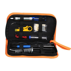 Set Saldatore a Temperatura Regolabile 15 Pezzi, Kit Professionale <span class=keywords><strong>per</strong></span> Saldatura, Utensili Manuali <span class=keywords><strong>per</strong></span> <span class=keywords><strong>Orticoltura</strong></span> con Supporto e Accessori - Product Image 2