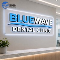 Letras 3D LED con Iluminación Frontal Personalizadas, Letras de Canal Iluminadas de Acero Inoxidable para Rótulos de Tiendas y Fachadas